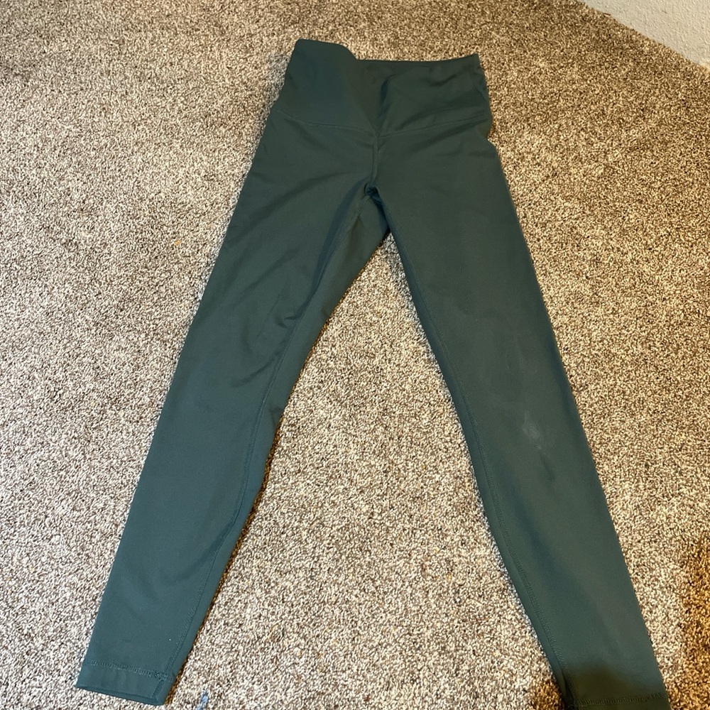 Women's Forest Green High-Waisted Leggings